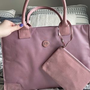 Joy Mangano Bobby Signature Tote, Mauve